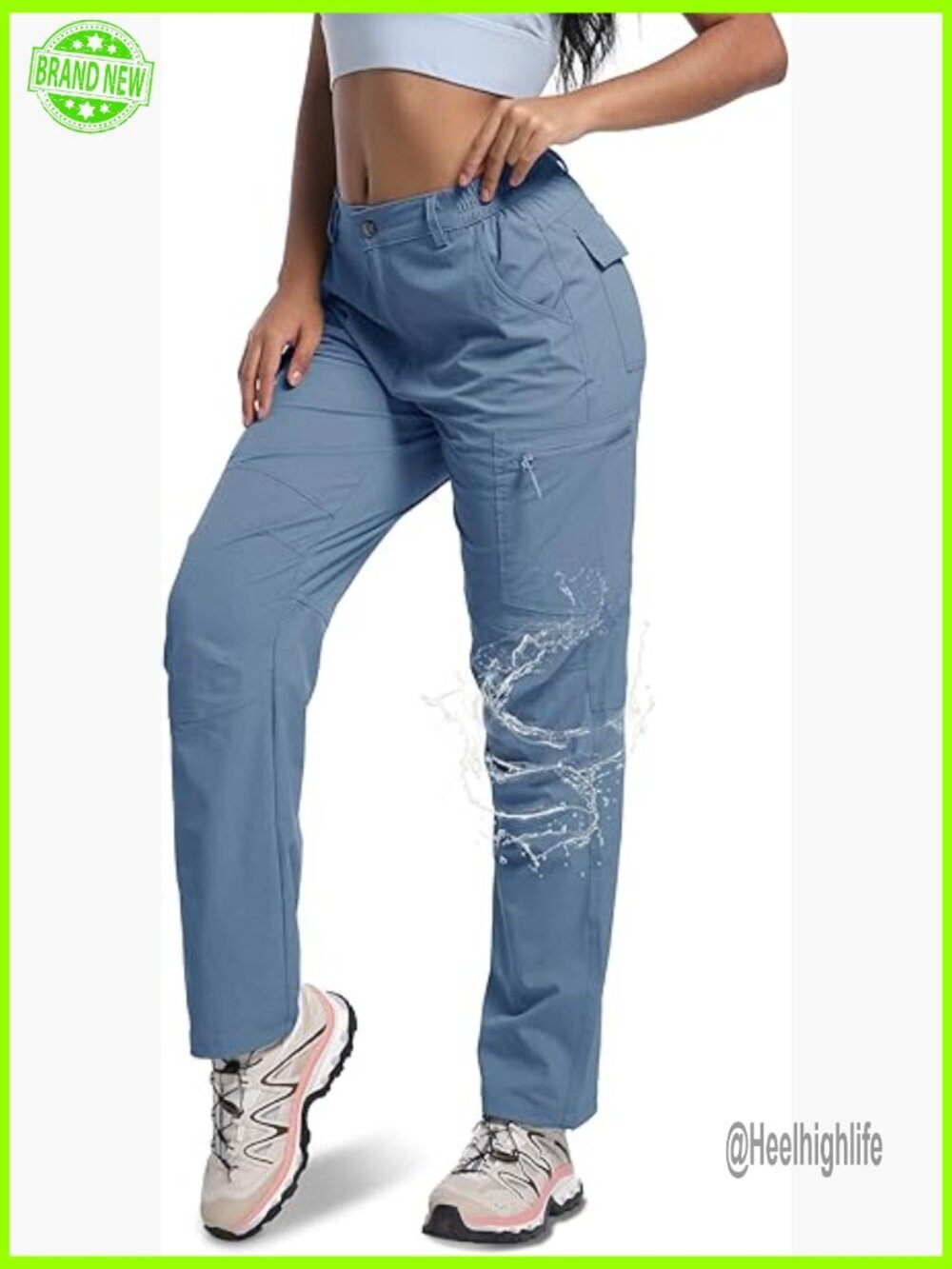 Women's Hiking Cargo Pants Lightweight Quick Dry Waterproof UPF 50+ Outdoor